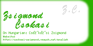 zsigmond csokasi business card